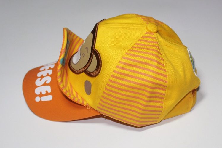 Girls Yellow  Face Cap (adjustable)