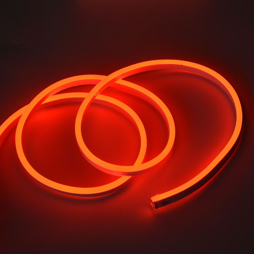 DC 12V Neon Light Led Strip IP67 Waterproof 2835 120Led/m Flexible Tube Rope Neon Sign DIY Christmas Holiday Decoration Light-RED-2m--