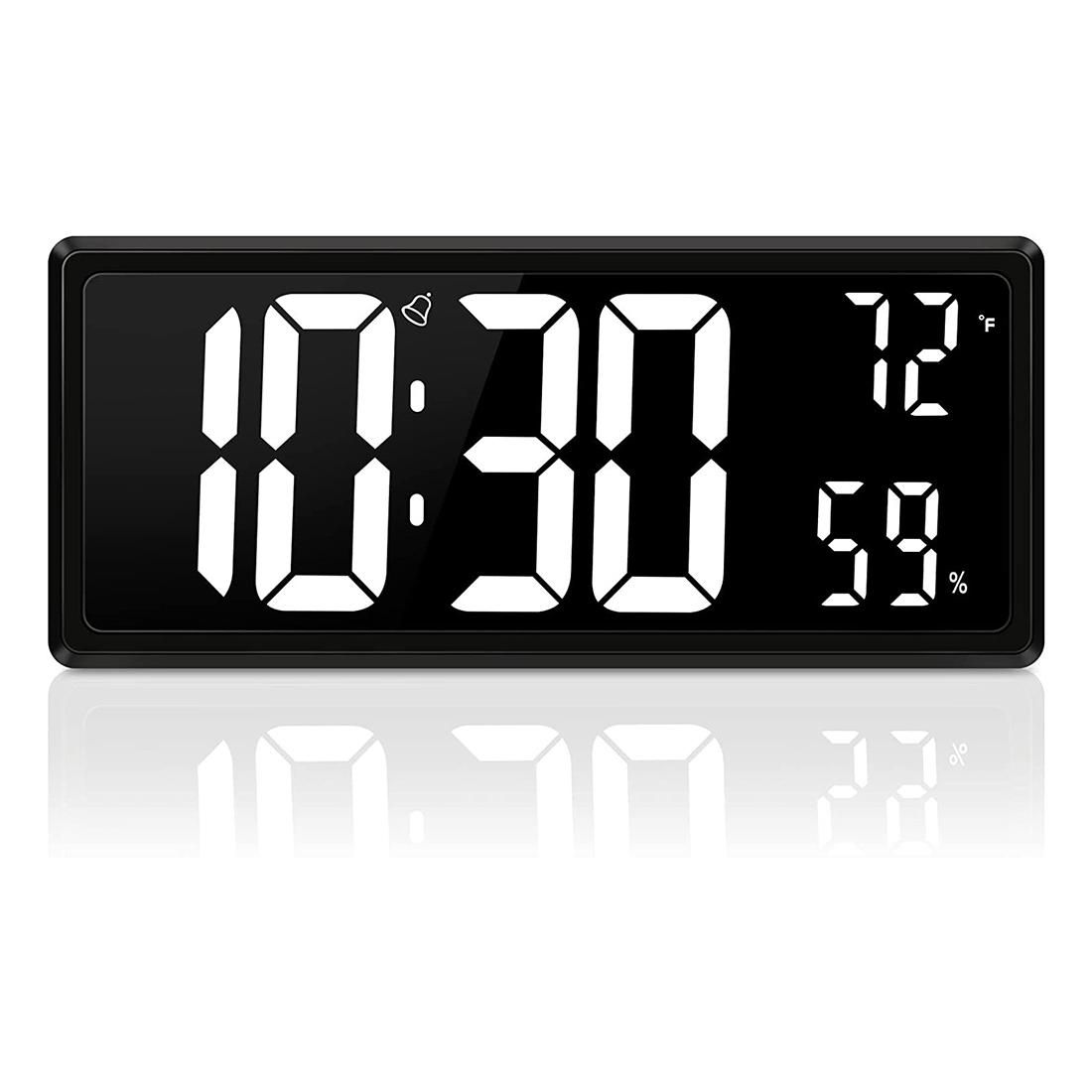 14.3 Inch Large Digital Wall Clock,with Temperature, Date