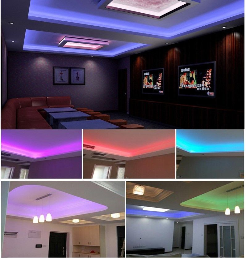 220V 230V  Smart Life Tuya Controller 1-15m RGB LED 5050SMD LED Strip Lights Dimmer Outdoor Waterproof Fr Hu*e Smartthings-Led Full Kit-2M--
