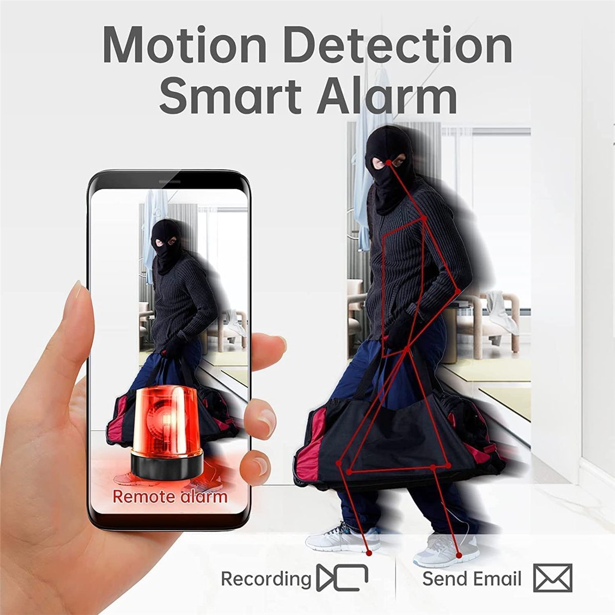 Mini Camera 1080P WiFi Camera Office Security, w