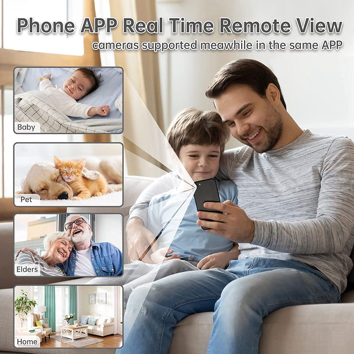 Mini Camera 1080P WiFi Camera Office Security, w