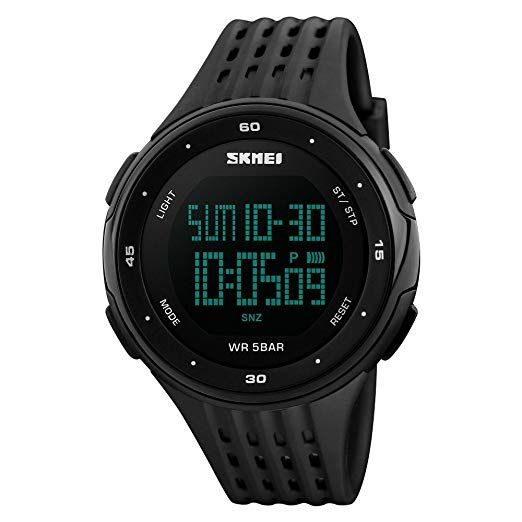 Chronograph Digital Sports Watch - Black