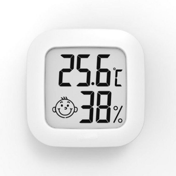 Indoor   Digital L D Temperature  R Humidity Meter  -white