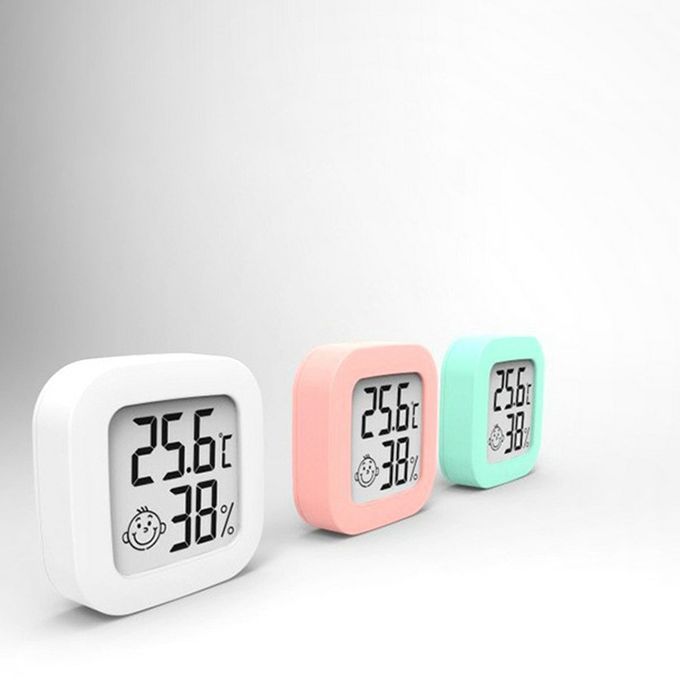 Indoor   Digital L D Temperature  R Humidity Meter  -white