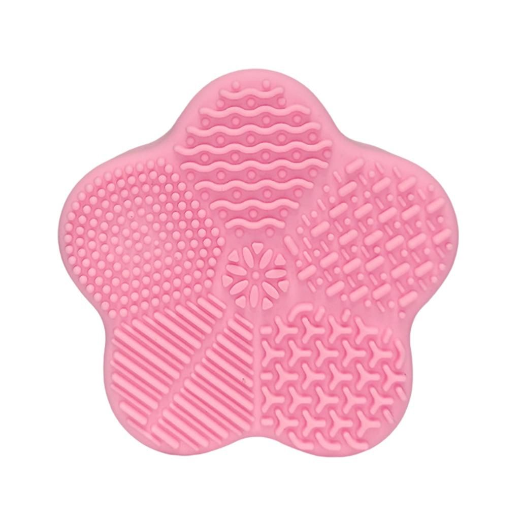 Silicone  Brush Cleaning Mat Quick Color Removal Sponge Easy Red