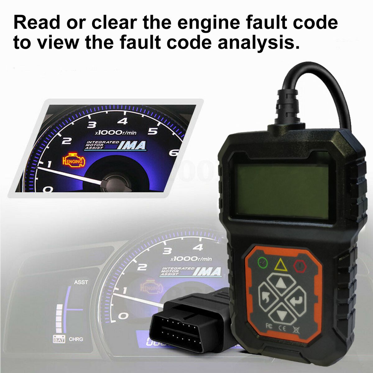 OBDII Scanner Check Engine Fault Code Reader Full OBDII
