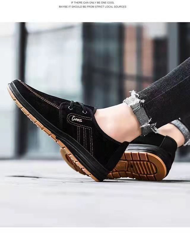 Cool Men Suede Canvas Shoes