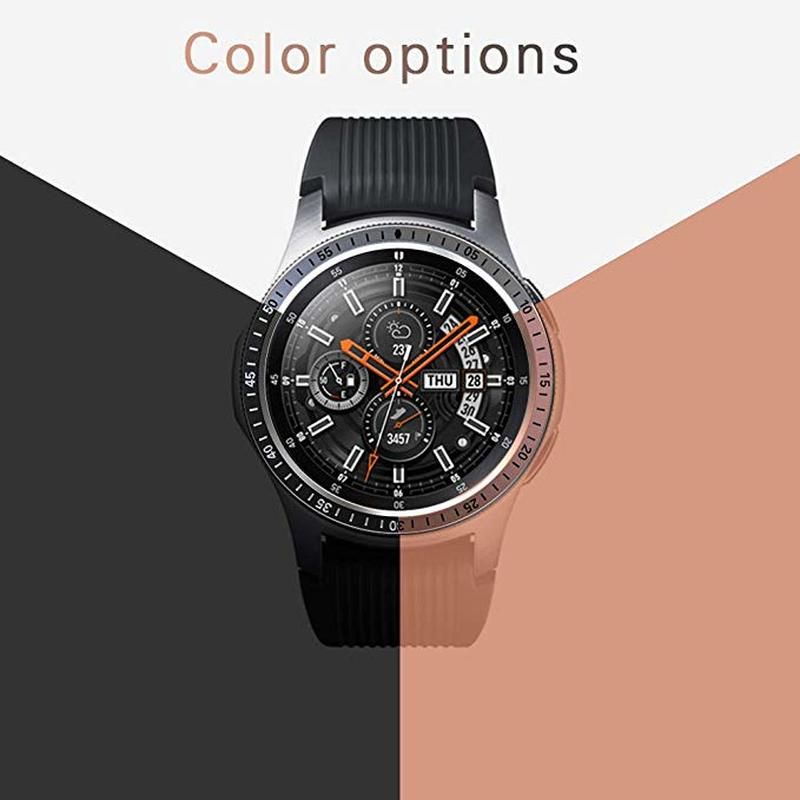 Soft Cover For Samsung Galaxy Watch 46mm Case Gear S3 Frontier Bumper +Metal Bezel Ring Styling Smart Watch Protective Shell