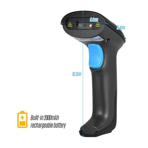 Handheld 3-in-1 Barcode Scanner BT & 2.4G Wireless & Wired