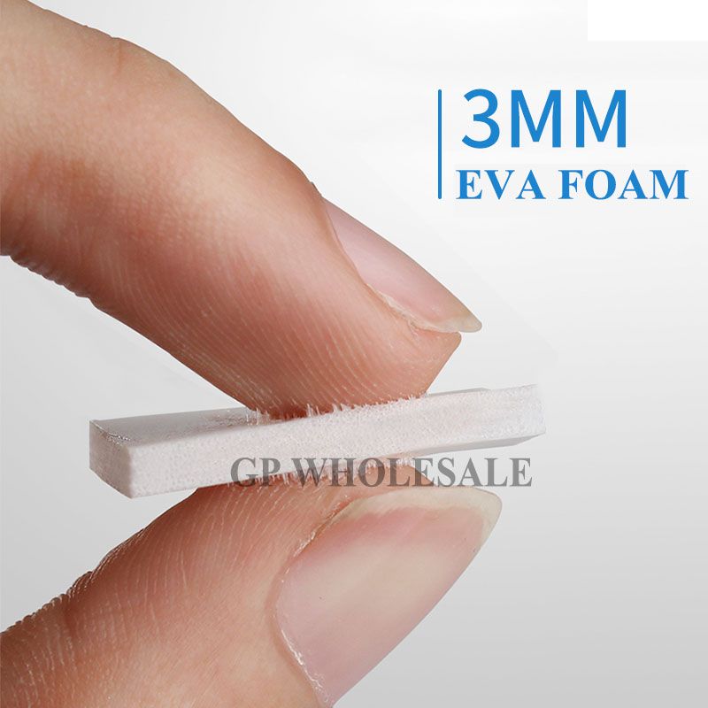 100pcs 20mmx20mm, 3mm Thick Double Sided Adhesive Black