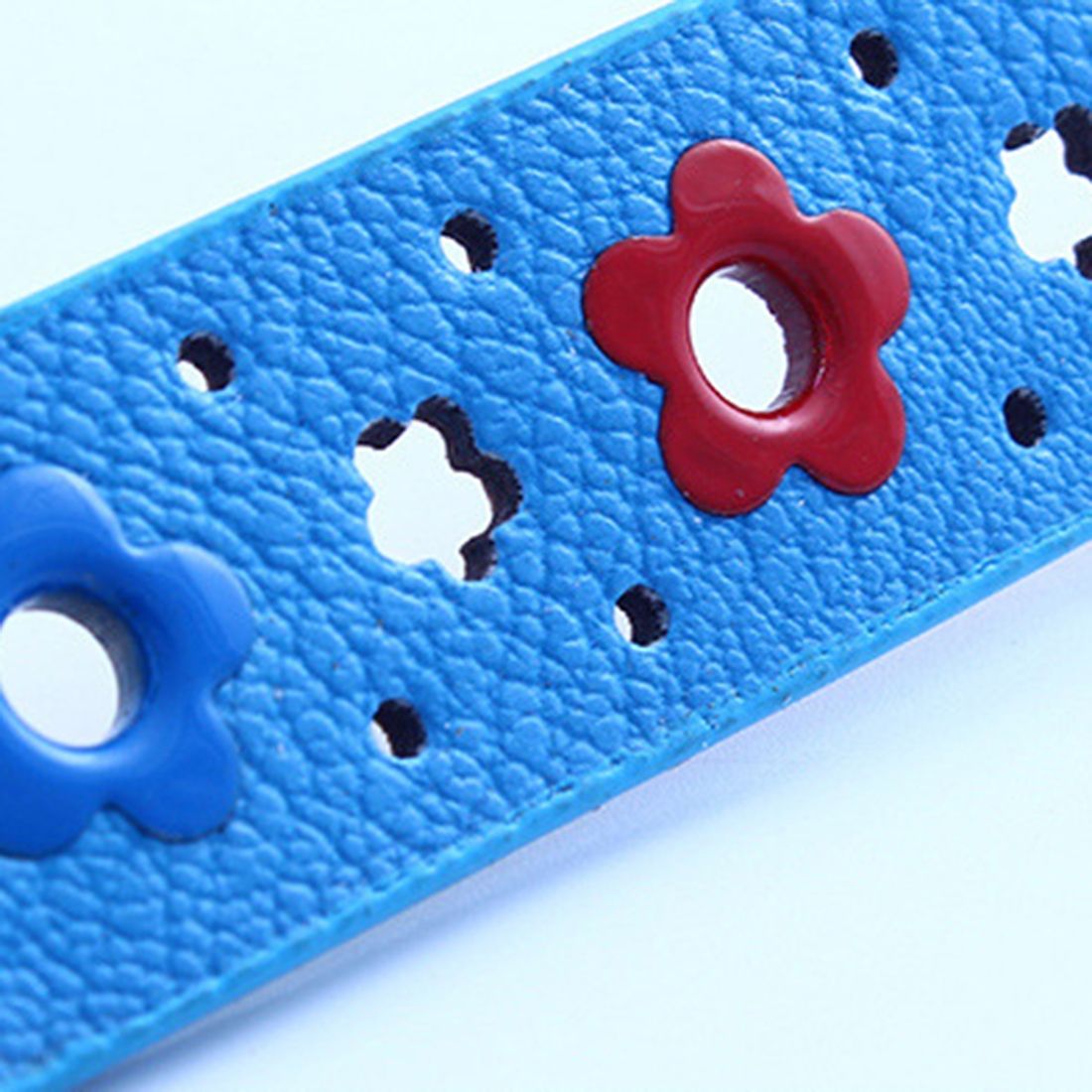 Flowers Pattern Hollow PU Leather Belt For Children(Pink)