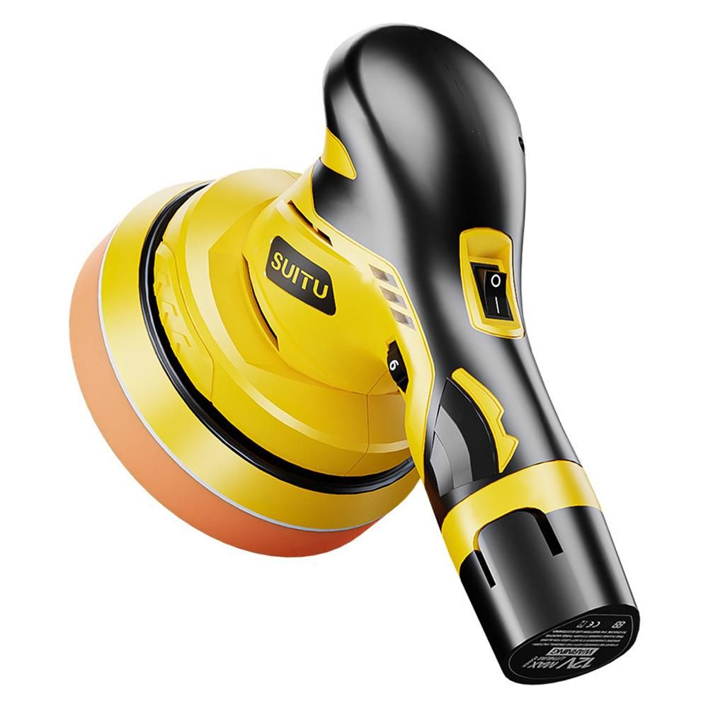High Power Portable Car Eccentric Shaft Polishing Machine Multifunctional Cordless Electric Auto Polisher Handheld Rechargeable Car Polishing and Waxing Machine Kit