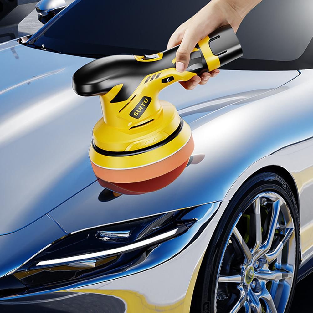 High Power Portable Car Eccentric Shaft Polishing Machine Multifunctional Cordless Electric Auto Polisher Handheld Rechargeable Car Polishing and Waxing Machine Kit