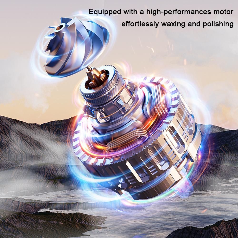 High Power Portable Car Eccentric Shaft Polishing Machine Multifunctional Cordless Electric Auto Polisher Handheld Rechargeable Car Polishing and Waxing Machine Kit