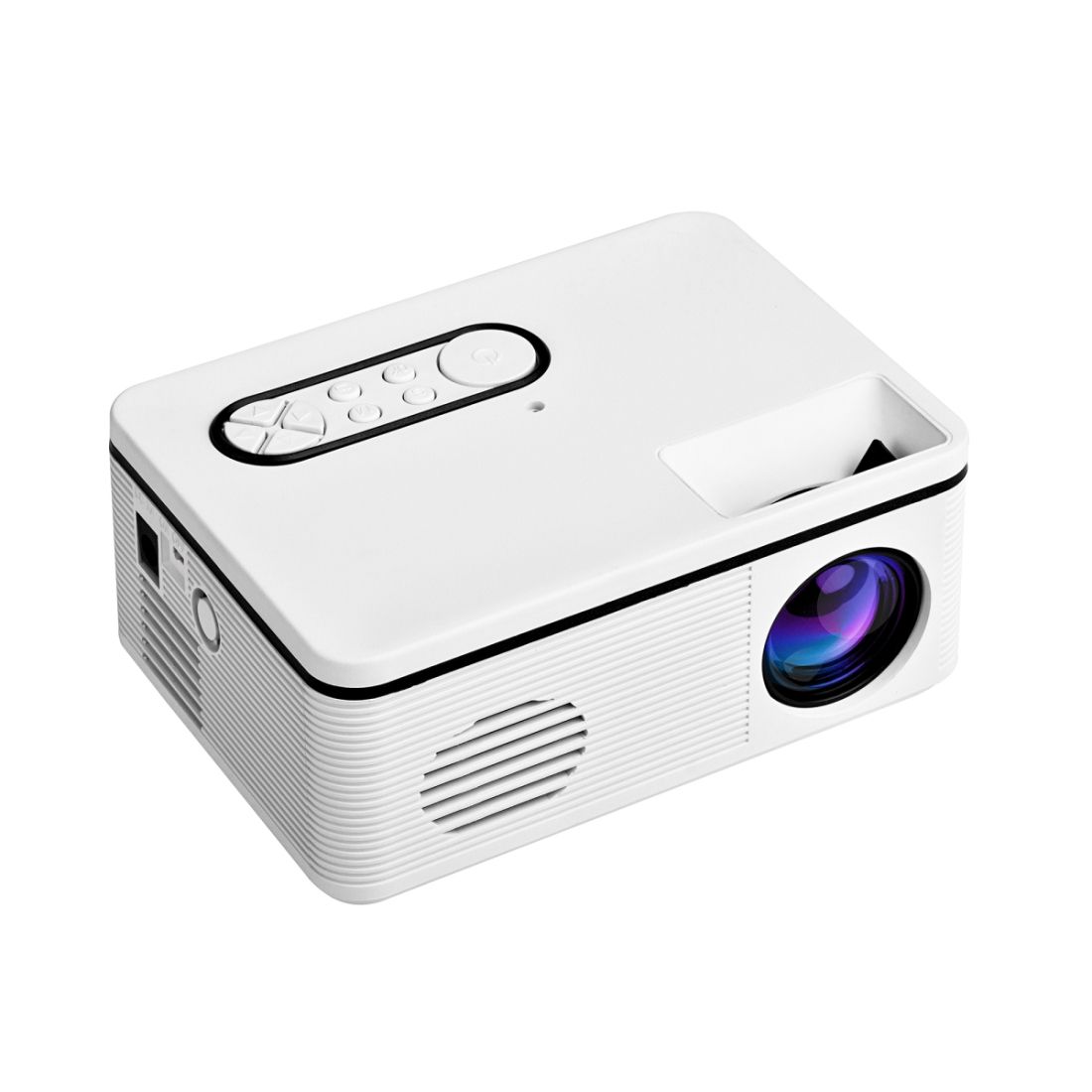 S361 80 Lumens 320 X 240 Pixel Portable Mini Projector, Support 1080P, UK Plug(White)
