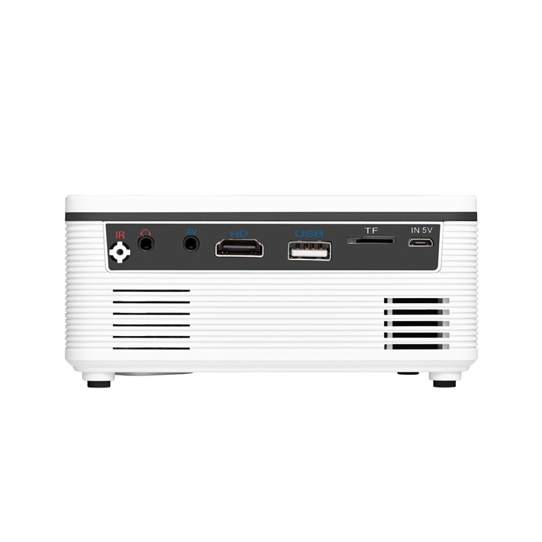 S361 80 Lumens 320 X 240 Pixel Portable Mini Projector, Support 1080P, UK Plug(White)