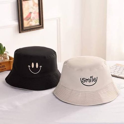 Double-Sided Reversible Unisex Bucket-White/Black