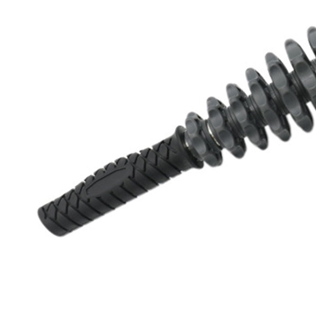 Fascial Rod 12 Wheels Gym Exercise Massage Roller Black