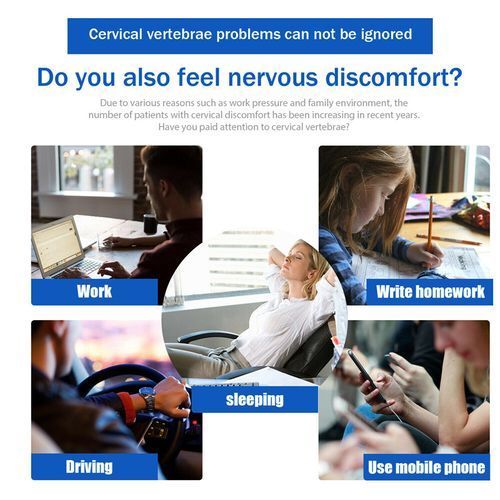 Adjustable 2-in-1 Neck Brace Collar Cervical Support Traction Pain Relief Device