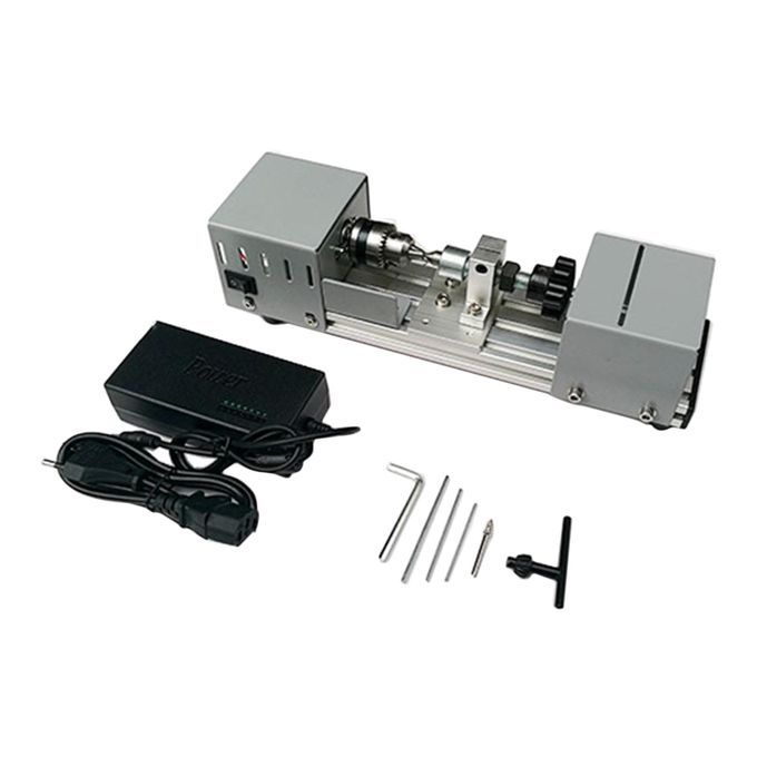 Mini Lathe Beads Polisher Machine DIY Woodworking Polishing Machine