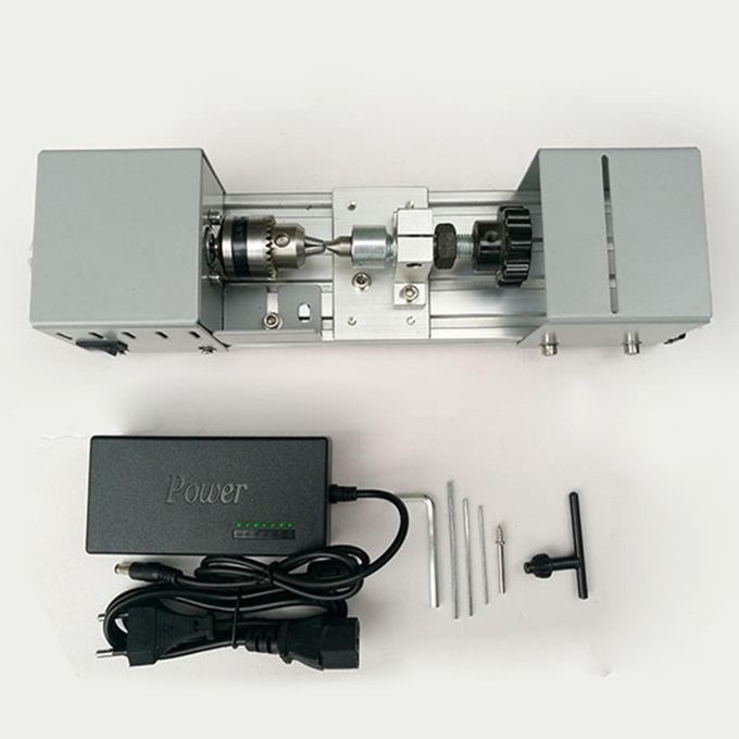 Mini Lathe Beads Polisher Machine DIY Woodworking Polishing Machine