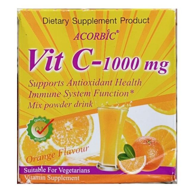 Vitamin C-1000mg Build Immune System Mix Power Drink