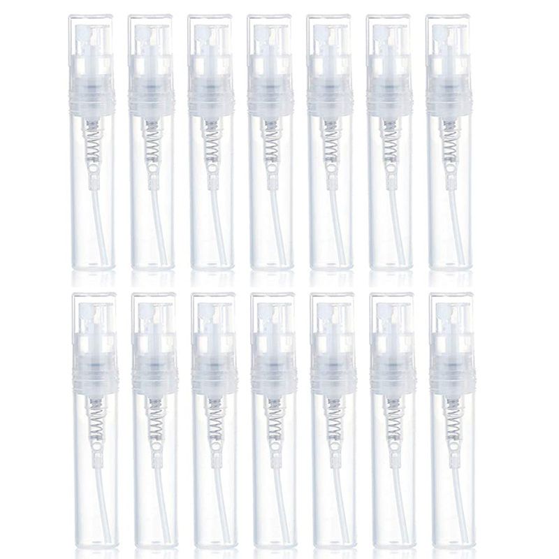 2/3/5ml Mini Plastic Spray Bottle Refillable Oil Bottles Atomizer Mini Protable Cosmetics Container With Syringe(#100pcs)