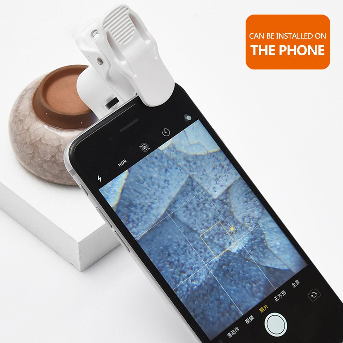 60X Mini Portable Smartphone Microscope