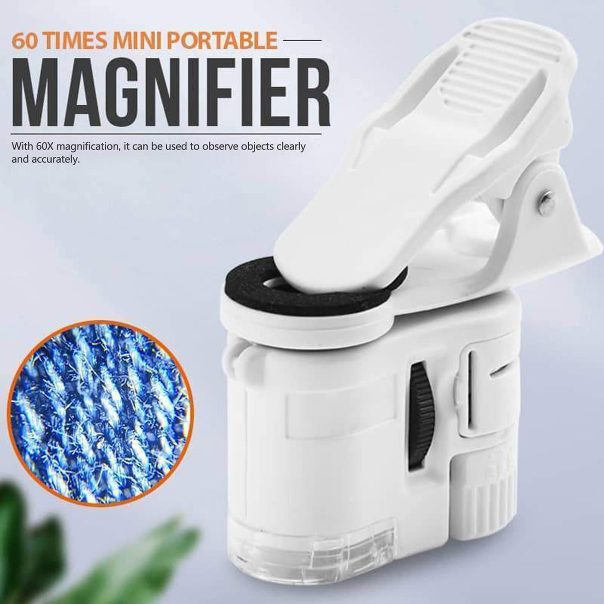 60X Mini Portable Smartphone Microscope