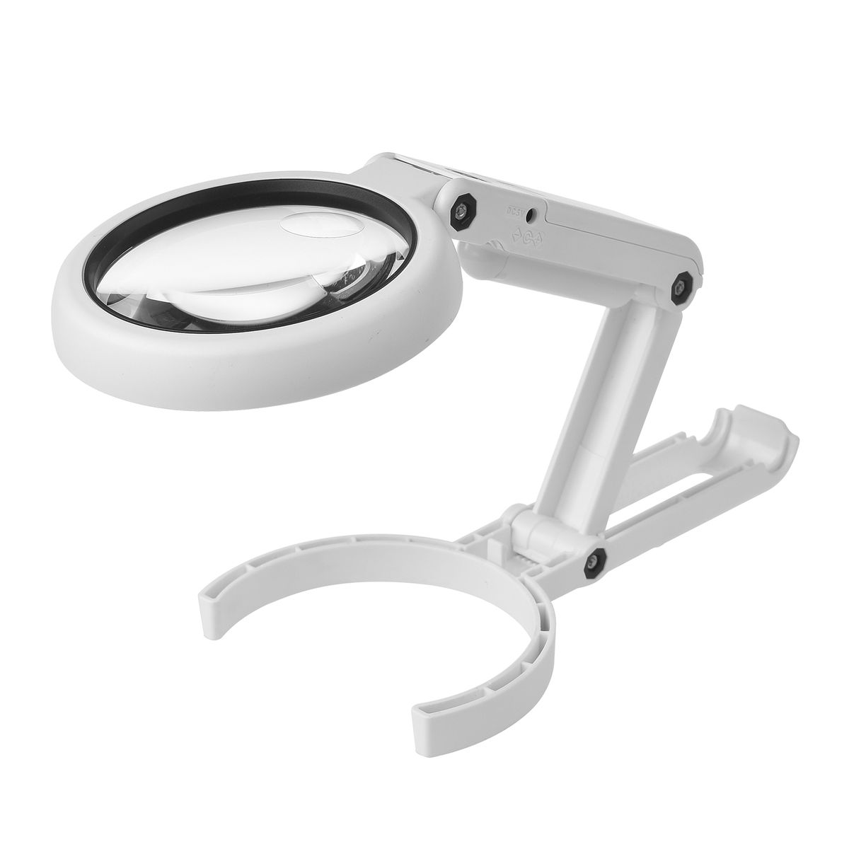 5X/10X Handheld Desk Magnifier With LED Light And Stand USB