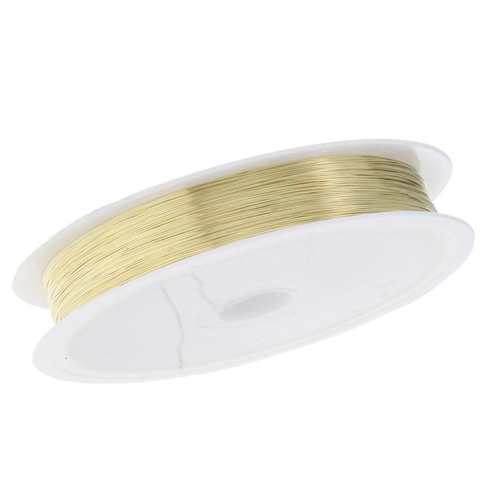 2x Silver/Gold 0.25mm Jewellery Copper Wire For Beading Jewellery