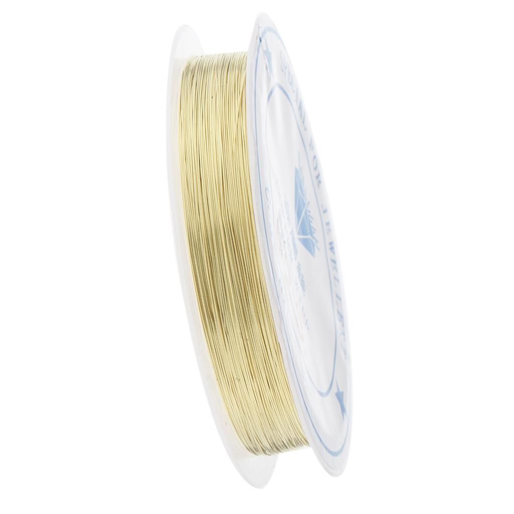 2x Silver/Gold 0.25mm Jewellery Copper Wire For Beading Jewellery