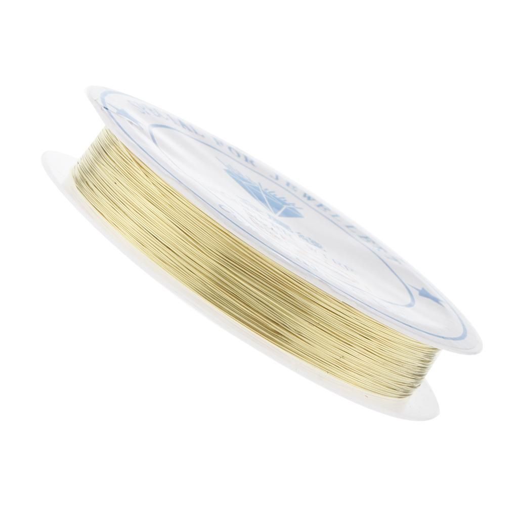 2x Silver/Gold 0.25mm Jewellery Copper Wire For Beading Jewellery