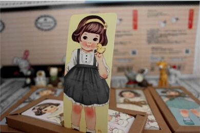 30pcs/lot Girl Doll Mate Series Bookmark Set / Paper Book /
