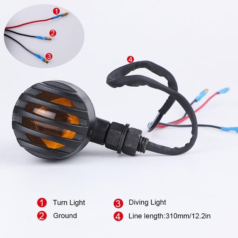 2PCS Motorcycle Turn Signal Indicator Blinker Light Flasher turn Signal lamp for Yamaha for Honda for Suzuki for Cafe Racer