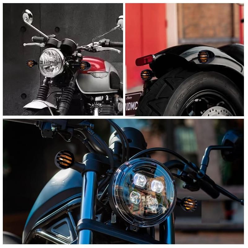 2PCS Motorcycle Turn Signal Indicator Blinker Light Flasher turn Signal lamp for Yamaha for Honda for Suzuki for Cafe Racer