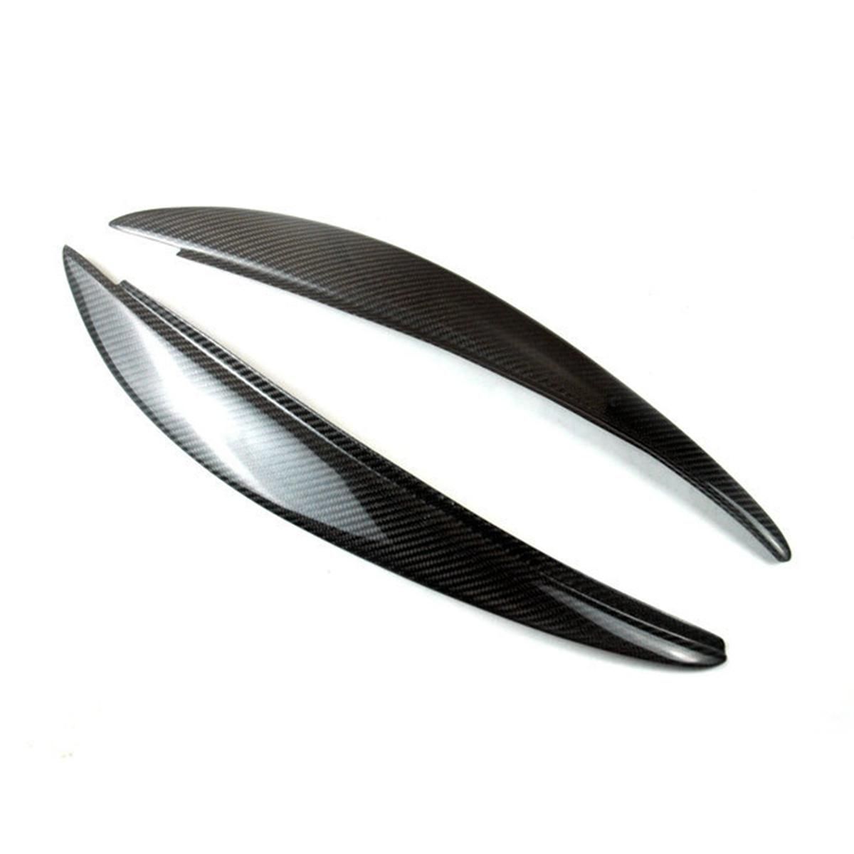 For 2006-2010 Peugeot 206 Carbon Fiber Front Headlight Cover Head