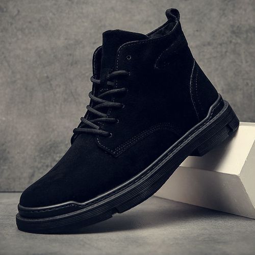 Men's Fashion Outdoor Ankle Boots Sport Walking Shoes -Black