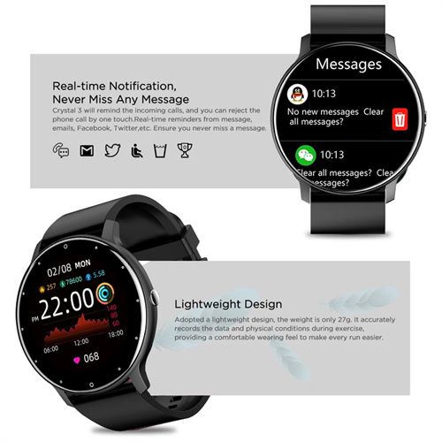 Smart Watch Full Touch Screen Sport Fitness Waterproof
