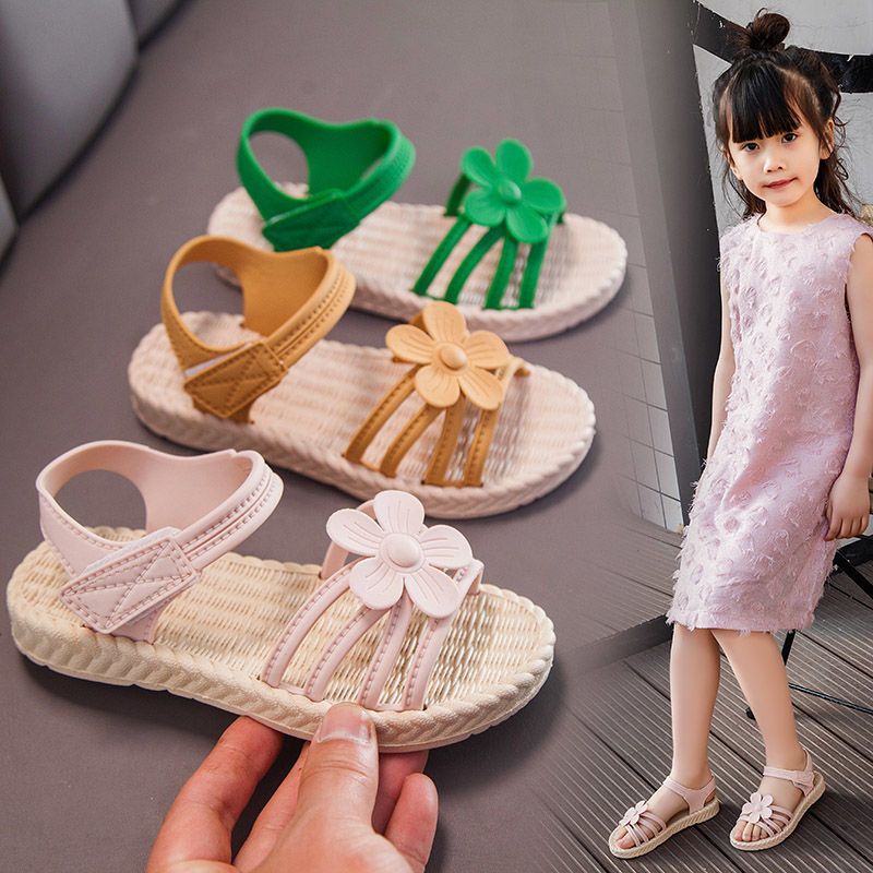 Baby Girls Cute Summer Princess Sandals Toddler Kid Children Velcro Soft Shoes
