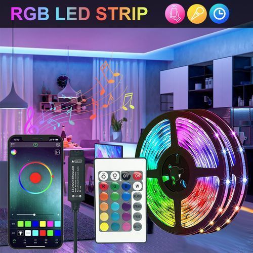 LED Strip Wall Tape Lights RGB 5V With Remote Control