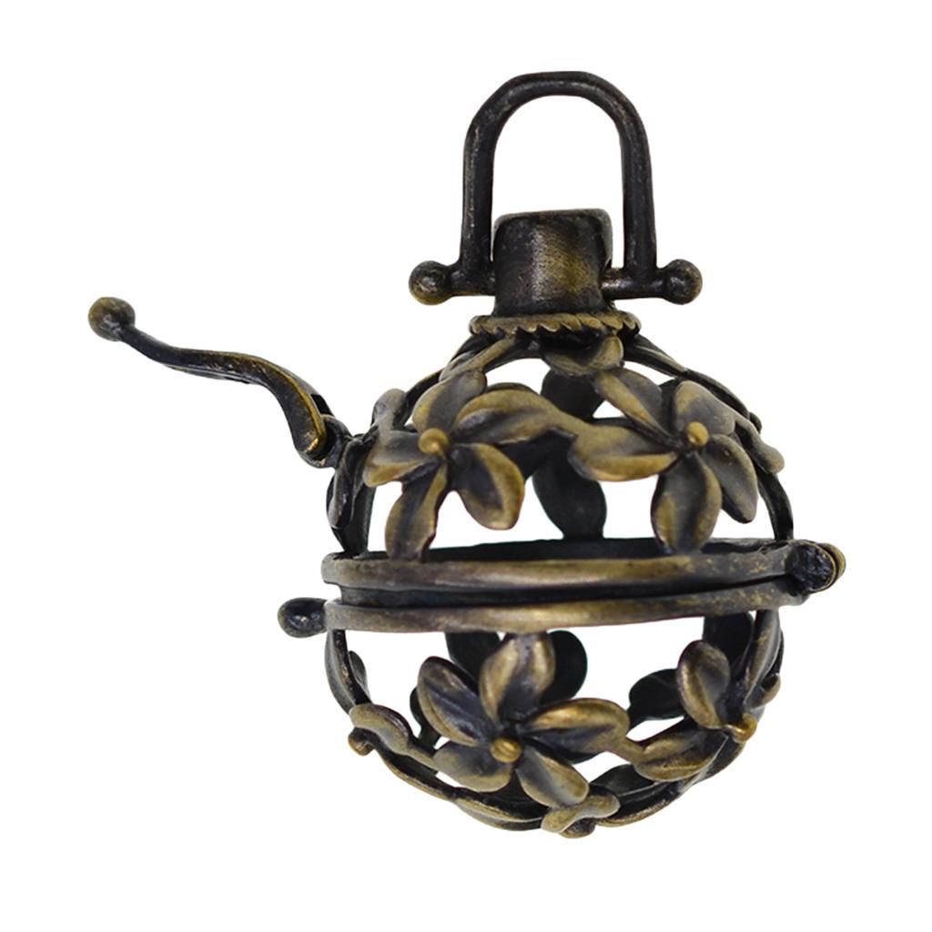 Antique Beads Cage Charms Locket Pendant For DIY Necklace Jewelry