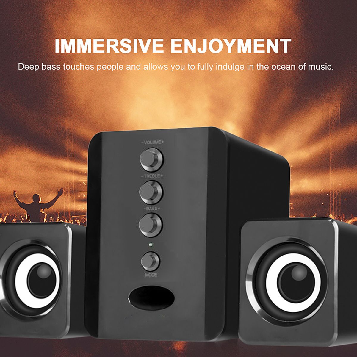 D-202 USB Wired Combination Speakers Computer Speakers
