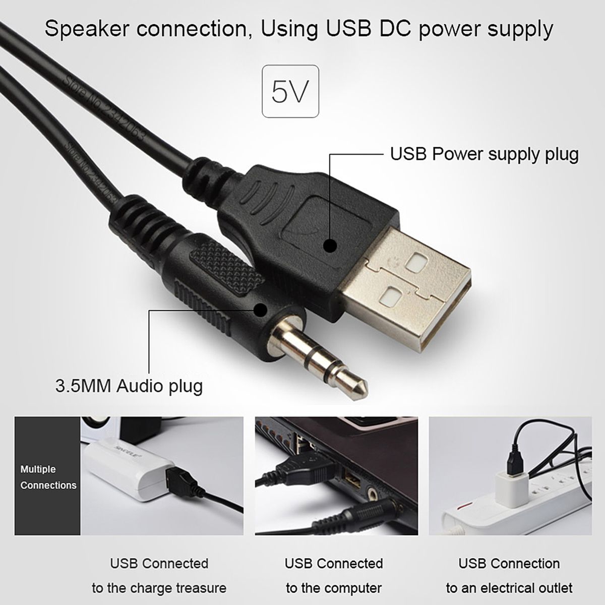 D-202 USB Wired Combination Speakers Computer Speakers