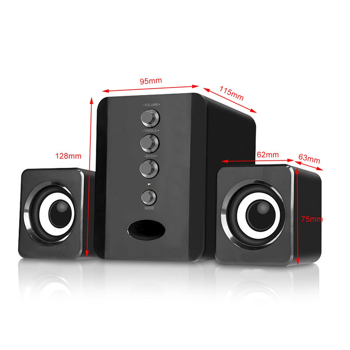 D-202 USB Wired Combination Speakers Computer Speakers