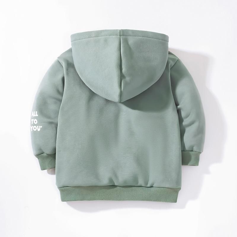 2023 European And American Long-Sleeved Fleece-Lined Girls' Sweater Cute Pullover