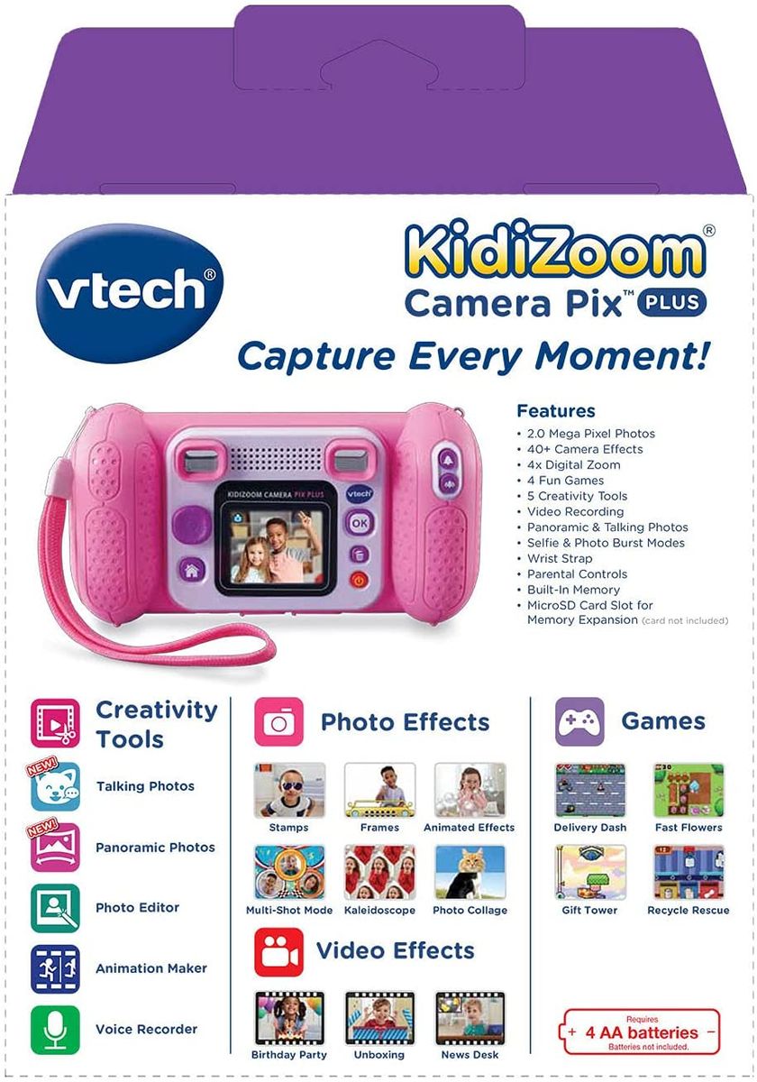 KidiZoom Camera Pix Plus With Panoramic View -Pink