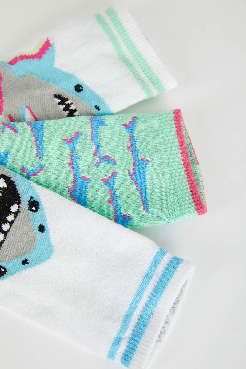3 Piece Boy Casual Low Cut Socks - Karma