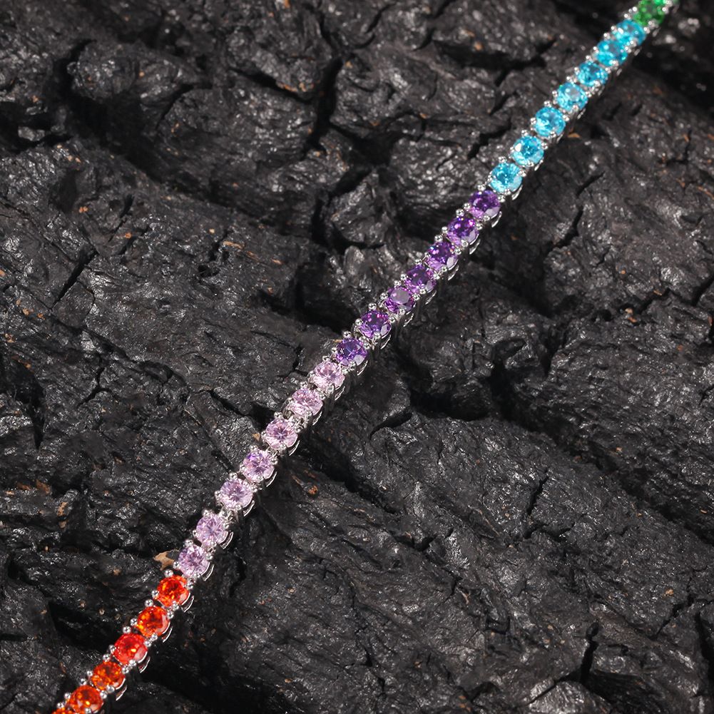 8inch Mens Hip Hop Bracelet Iced Out Cuban Chain Jewelry